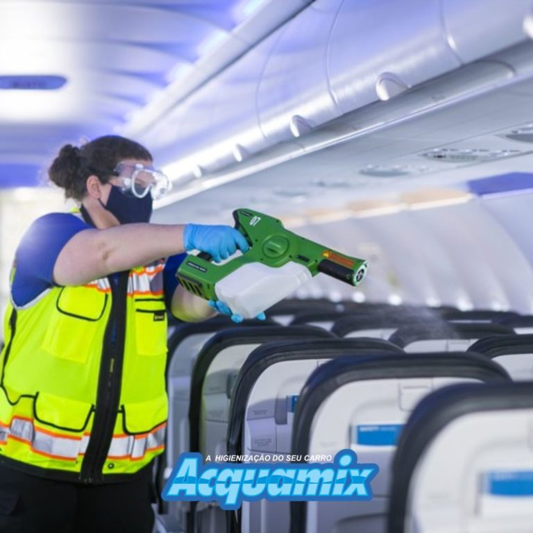 Higienização em aeronaves